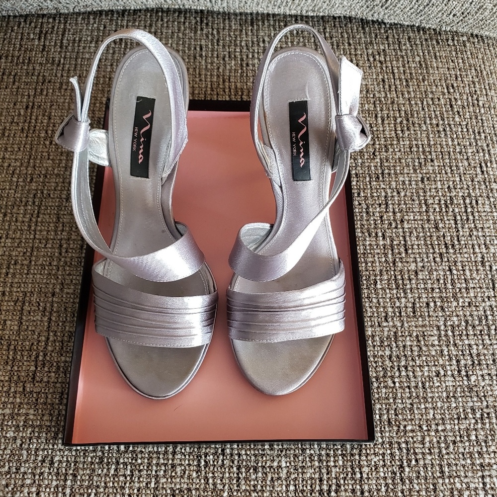 Nina shoes gesalyn-ys silver size 9